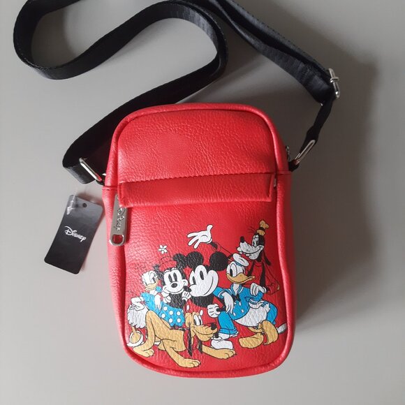 Mickey & Friends Passport Crossbody - New w/ Tags - Picture 1 of 6